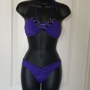 VS swim set with bead embellishments